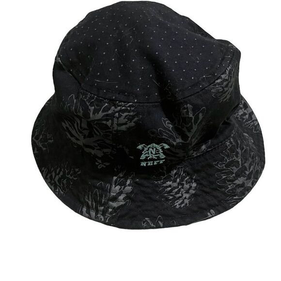 Kid's Neff Black & Grey Printed Bucket Hat - Picture 1 of 10